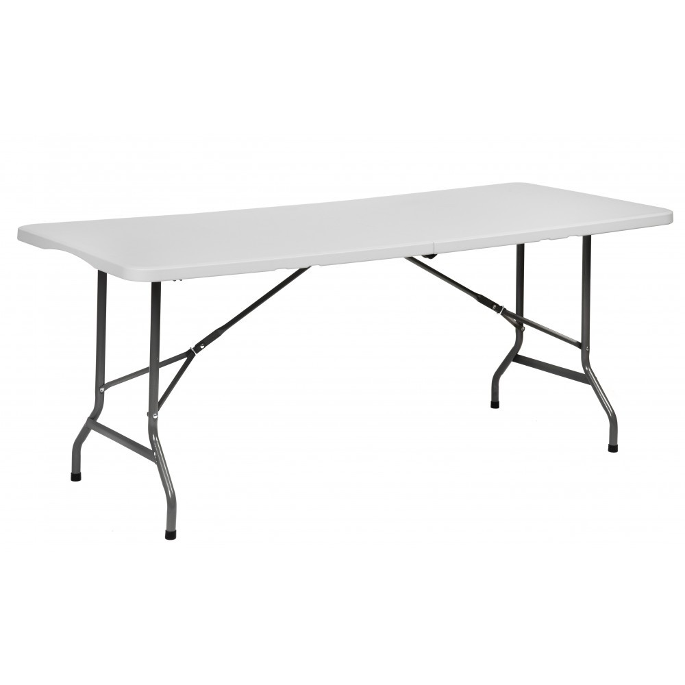 Стіл розкладний туристичний Bonro XZ 180 см білий для пікніка B_1925, фото 1