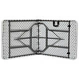 Стіл розкладний туристичний Bonro XZ 180 см білий для пікніка B_1925, фото 4