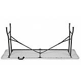 Стіл розкладний туристичний Bonro XZ 180 см білий для пікніка B_1925, фото 3