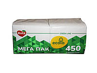 Салфетки косметические 450шт Ecolo 450шт 1слой (пенал) ТМ ECOLO FG