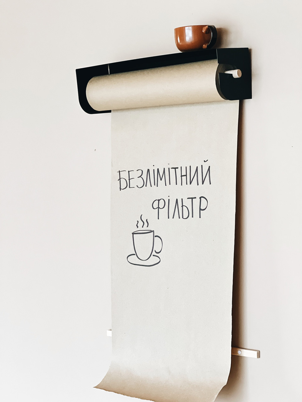 Многоразовое Меню Рулонное, Доска меню для кофе Металл Черный, Для надписей на стене - фото 2 - id-p1911385547