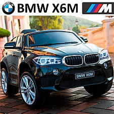 Дитячий електромобіль джип BMW X6M JJ2199EBLR-2 (MP3, SD карта, USB, мотори 2x35W, акум.2x6V7AH), фото 3