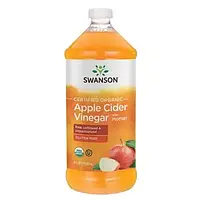 Органический яблочный уксус Swanson Organic Apple Cider Vinegar with Mother 473 ml