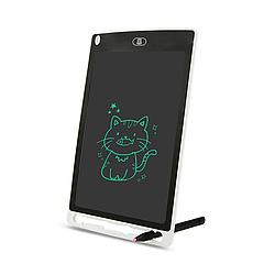 Планшет для малювання 10", LCD Writing Tablet, Білий / Електронний планшет для малювання зі стілусом