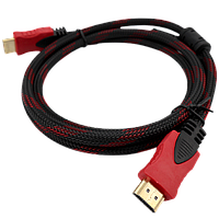 Кабель HDMI-HDMI Hight Speed Cable 1,5m черный с красным