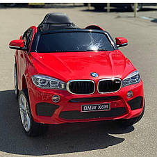 Дитячий електромобіль джип BMW X6M JJ2199EBLR-3 (MP3, SD карта, USB, мотори 2x35W, акум.2x6V7AH), фото 3