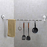 Вішалка для кухні ванної з гачками Telescopic 1028SQ B_1962, фото 2