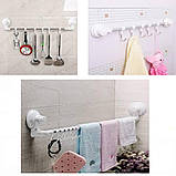 Вішалка для кухні ванної з гачками Telescopic 1028SQ B_1962, фото 3