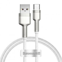 Кабель Baseus Type-C Cafule Metal Data 66W/1m White