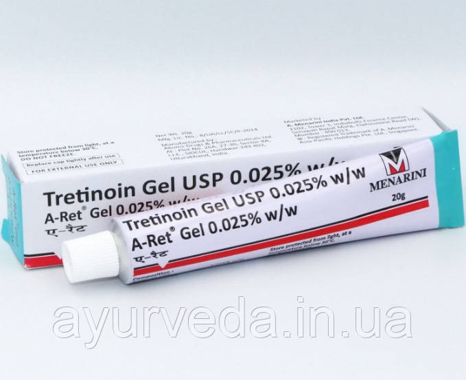 Tretinoin gel 0,025% Menarini (гель Третиноїн) 20 г.