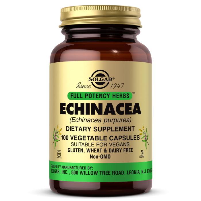 Натуральна добавка Solgar Echinacea, 100 вегакапсул EXP