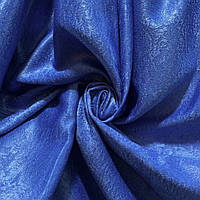 Плотная шторная ткань велюр блэкаут софт синего цвета, высота 2.8 м на метраж (250-16)