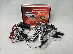 Стробоскоп LED з пультом 9202 4 шт R/B NEW (Червоно-синій стробоскоп)