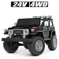 Детский электромобиль двухместный джип Jeep Bambi M 4968EBLR-2(24V) черный