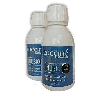 Фарба Чорна професійна для натуральної шкіри Coccine NUBIO Кочине Польща, 200 мл, фото 1
