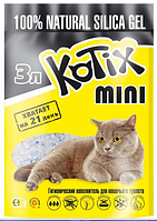 Kotix силикагелевый наполнитель для кошачьего туалета 3л