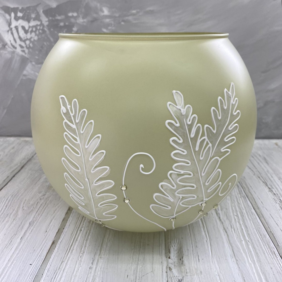 Ваза-куля оливкова "Мія" (h=15) 2,2 л., фото 1