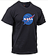 Футболка чоловіча чорна з принтом NASA Rothco USA розм М, фото 2