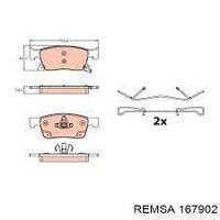 Колодки передние дисковые 13478301 1679.02 95526567 REMSA As-K