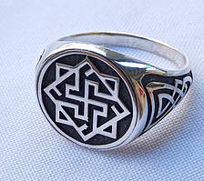 Перстень "Валькірія" з чорнінням (без чорніння) срібло 925 проба