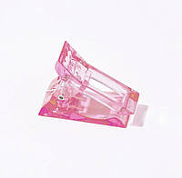 Пластиковый зажим-прищепка для верхних форм, 1 шт. Нежно-розовый