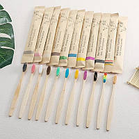 Зубна екощітка з бамбука, колір на вибір із наявності