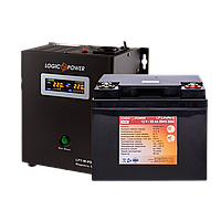 Комплект резервного питания для котла LP (LogicPower) ИБП + литиевая (LiFePO4) батарея (UPS W500VA + АКБ
