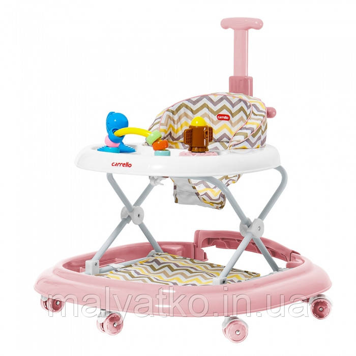 Ходунки 3 в 1 (штовхач, ходунки, гойдалка) Carrello Eterno Rose арт. 9607