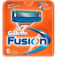 Сменные кассеты для бритья Gillette Fusion 8 шт Сменные лезвия Джилет Фьюжн Кат А1 КИТАЙ ПЛОХОЙ