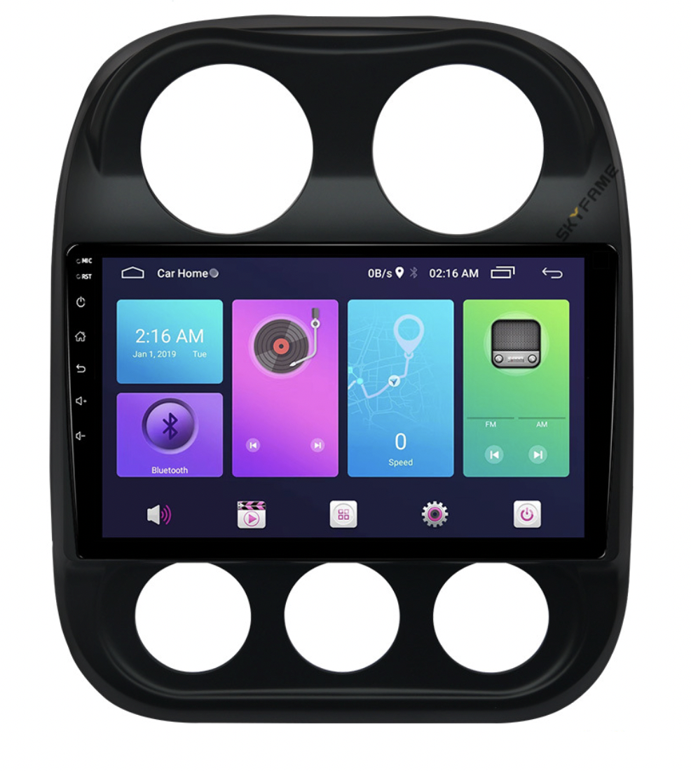 Магнітола для Cherokee Compass Patriot 2011-2016 на Android | Сенсорний екран, GPS, Bluetooth, камера
