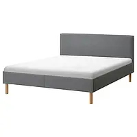 IKEA NARRÖN(505.561.05), каркас кровати с обивкой, Серый