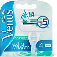 Женские сменные картриджи для бритья Gillette Venus Extra Smooth Sensitive 4 шт лезвия Венус