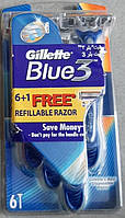 Бритвенные одноразовые станки Gillette Blue3 6 шт Бритвенные станки Gillette Одноразовый станок