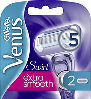 Женские сменные картриджи для бритья Gillette Venus Swirl 2 шт Сменные лезвия Gillette Venus Венус