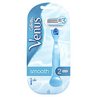 Женская бритва Gillette Venus Smooth с 2 сменными кассетами Женский станок Жиллет Венус