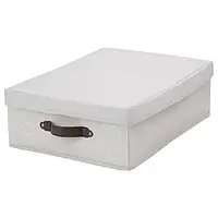 IKEA BLÄDDRARE (904.743.96), коробка с крышкой, серый / узор