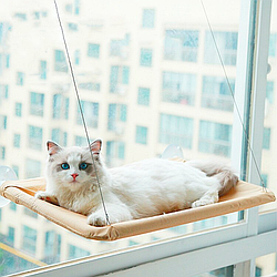 Лежанка на вікно для кота Sunny Window Seat Cat Bed / Віконна лежанка для котів / Підвісний гамак для кота