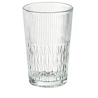 IKEA SMÄLLSPIREA(905.421.78), ваза, прозрачное стекло/узор
