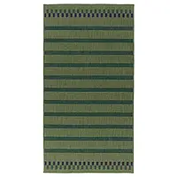 IKEA KORSNING(005.532.32), однотонный тканый ковер для интерьера/снаружи, зелено-фиолетовый/полосатый