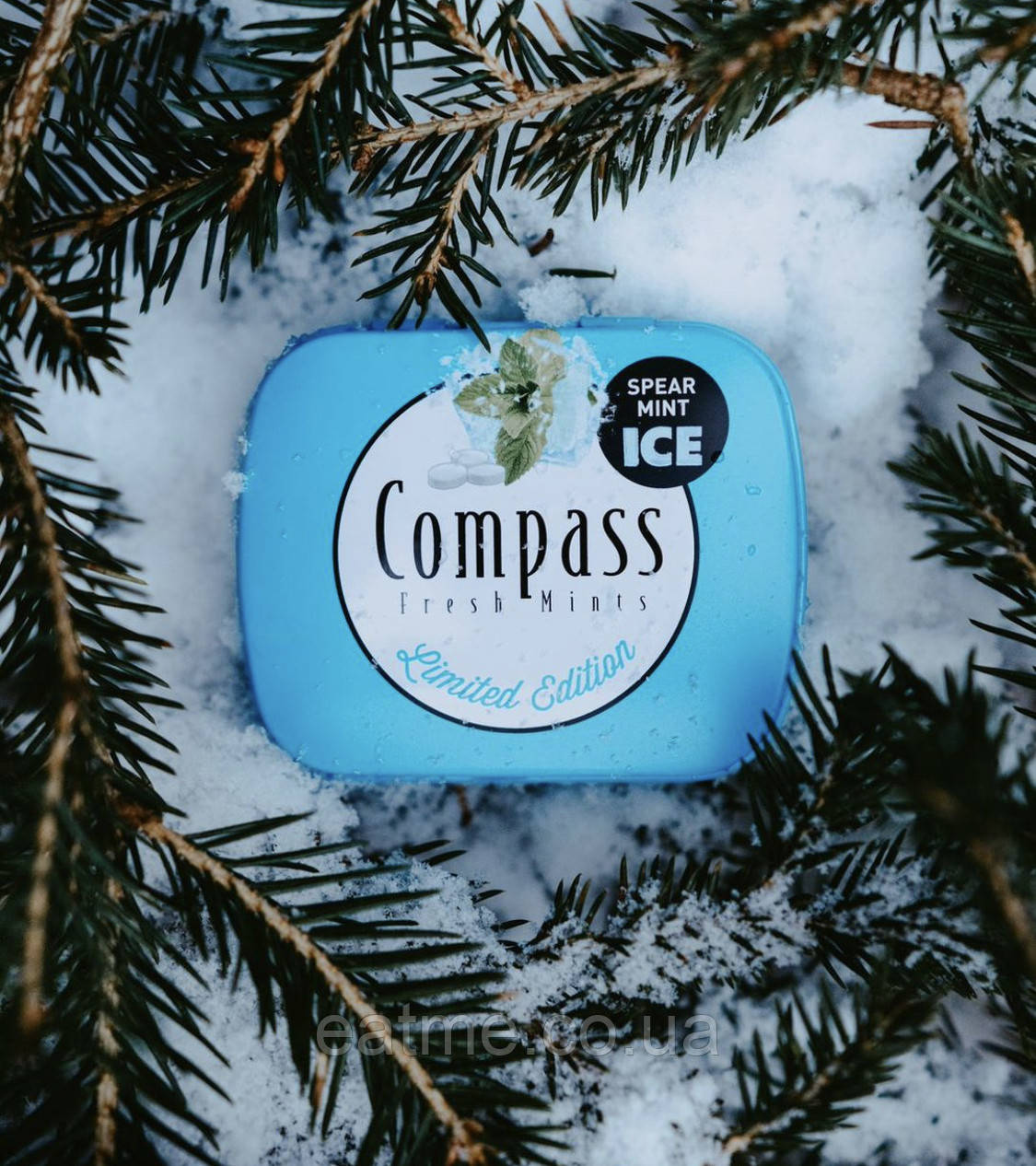 Освіжаючі пастилки без цукру Compass Mints М‘ятний лід 14g