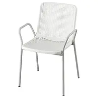 IKEA TORPARÖ(605.378.52), крісло з вхідними/вихідними підлокітниками, білий/сірий