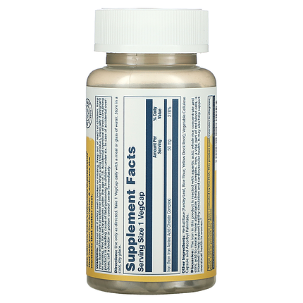 Залізо Solaray Iron 50 mg 60 Veg Caps, фото 2