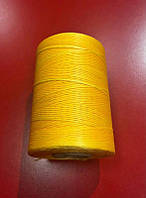 Воскованая плоская нитка TYTAN 1,0мм. жёлтая, для работы с кожей т. д.