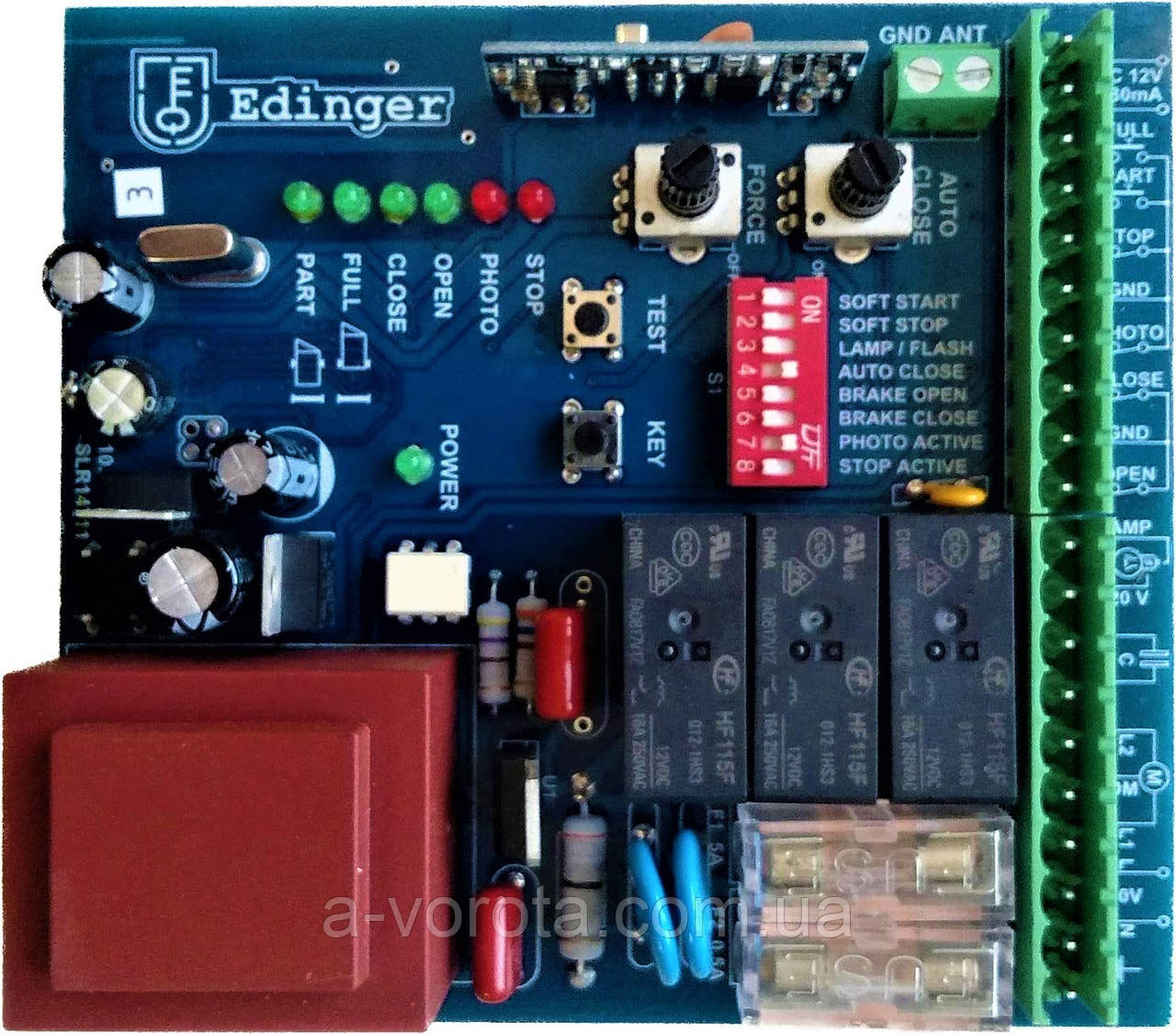 Блок керування-плата Edinger для відкатних приводів A6, A8, A10 контролер-модуль