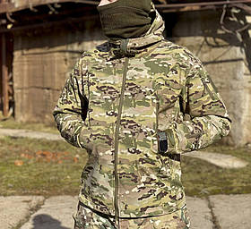 Демісезонна тактична куртка Multicam softshell розмір 50-52 (20377) Куртка Мультикам розмір XL