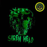 Дитячі шорти для хлопчика з принтом "Сиреноголовий" малюнок світиться. Чорні шортики для дітей 6-10 років 122-128, фото 3