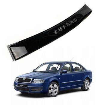 Cпойлер заднього скла козир для Skoda SuperB 2001-2008 Voron Glass