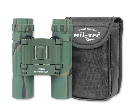 Складаний Бінокль MIL-TEC GEN II 10X25 FERNGLAS FALTBAR Woodland 15702020.PeremogaUA