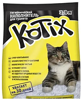 Kotix силикагелевый наполнитель для кошачьего туалета 3,8 л