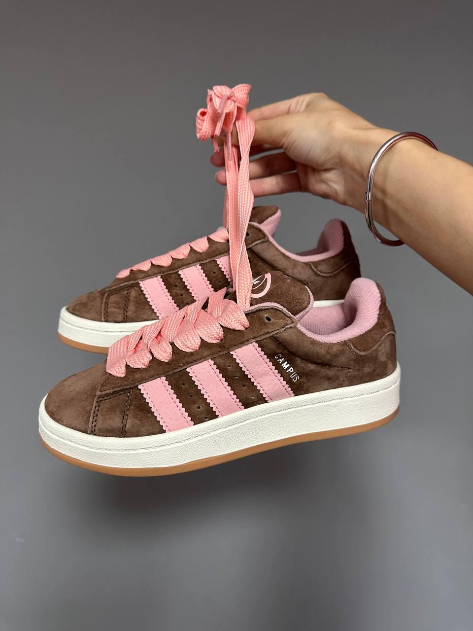 Кросівки жіночі Adidas Campus x Bad Bunny Brown коричневий осінь весна кеди на товстій підошві адідас кампус
